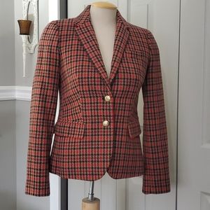 JCrew Houndstooth wool blazer. Size 2.
